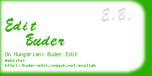 edit buder business card